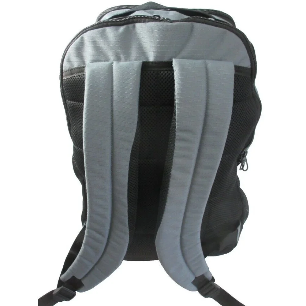 Nike Brasilia Unisex Training Backpack Travel Bag Flint Grey Black White NWT